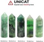  Obelisc Fluorit Verde 1 Varf - 114-130 x 33-36 x 30-33 mm - ( XXL)