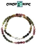  Colier din Turmalina Multicolora Ovala - 5-6 x 4-5 mm - Accesorii GF - 1 Buc