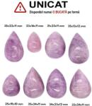  Cabochon Kunzit Roz de Forma Picatura - 23-35 x 13-24 x 10-12 mm