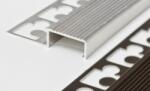AVProfil AV Lépcsőszegély szögletes ezüst 8x2700 mm eloxált alumínium lépcsőprofil