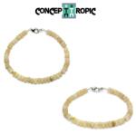  Bratara din Opal de Foc Oval 6-9 x 5-8 mm - Diametru 55 mm - Accesorii Argint 925 - Gold Filled