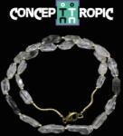  Colier din Cuart Tibetan - Herkimer - Neregulat Fatetat - 6-17 x 7-8 mm - Accesorii GF - 1 Buc