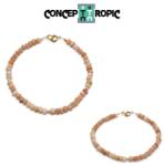  Bratara din Opal Roz - Disc Fatetat - Accesorii GF - 1 Buc