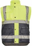 CERVA Vestă reflectorizantă izolată pentru bărbați HELLIN - Galbenă / albastru închis | 2XL (0303014772005)