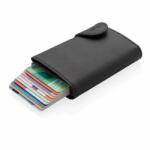 Everestus Portcard pentru 12 carduri bancare, protectie RFID, Everestus, 9IA19076, Aluminiu, Poliuretan, Negru, 98x120 mm, lupa de citit inclusa (EVE08-P850-531)