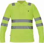 CERVA Tricou polo pentru bărbați reflectorizant cu mânecă lungă LUGO - Galbenă | M (0322000470002)