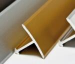 AVProfil AV T profil burkolatváltó matt arany 26x900 vagy utólag beépíthető eloxált alumínium profil