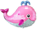 Flexmetal Fólia lufi, nagyforma, bálna, baby girl, 24
