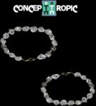  Bratara din Cuart Tibetan - Herkimer - Neregulat Fatetat - Accesorii GF - 1 Buc