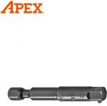 APEX Tool Адаптор за вложка 1/4 шестостен към 1/4 квадрат / apex ex-250-2 / (apx ex-250-2)