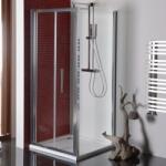 POLYSAN Lucis Line harmonika ajtó és oldalfal, 90 x 80 cm (DL2815DL3315)