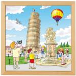 Educo Дървен пъзел Educo от серията "Европейски градове" - Пиза (E523260)