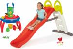 Smoby Set tobogan cu jet de apă Funny Toboggan de 2 metri Smoby și măsuță pentru apă și nisip (SM820402-5)