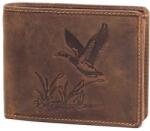GreenDeed vadkacsa mintás barna férfi bőr pénztárca (AK1021 BROWN)