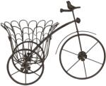 Clayre & Eef Suport ghiveci flori metal maro model bicicleta 44 cm x 24 cm x 32 cm (6Y3817)