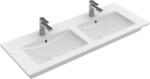Villeroy & Boch Villeroy & Boch Venticello 130 x 50 cm-es beépíthető dupla mosdó 2 csaplyukkal Stone White CeramicPlus felülettel - 4111DLRW (4111DLRW)