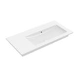 Villeroy & Boch Villeroy & Boch Venticello 100 x 50 cm-es beépíthető mosdó csaplyuk nélkül Stone White CeramicPlus felülettel - 4134R3RW (4134R3RW)