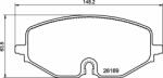 BREMBO fékbetétkészlet, tárcsafék BREMBO P 85 182 (P 85 182)