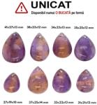 Pandantiv Ametrin Picatura cu Gaura - 27-41 x 19-27 x 10-14 mm