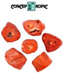  Coral Rosu Margele Pietre Semipretioase Neregulata cu Gaura - 18-26 x 25-35 x 21-34 mm - 1 Buc