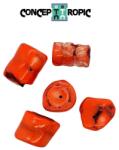  Coral Rosu Margele Pietre Semipretioase Neregulata cu Gaura - 14-26 x 14-23 x 19-23 mm - 1 Buc