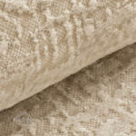  Velvetto 2 - világos bézs, fényes nyomott mintás, magas kopásállóságú bársony bútorszövet