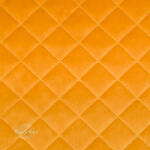  Salvador Caro 10 - mustársárga, könnyen tisztítható, steppelt, kárómintás bársony bútorszövet