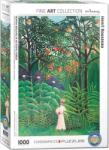EUROGRAPHICS 1000 db-os puzzle - Woman in an Exotic Forest by Henri Rousseau - Fine Art Collection (6000-5608) (6000-5608)