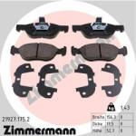 ZIMMERMANN set placute frana, frana disc ZIMMERMANN 21927.175. 2 (21927.175.2)