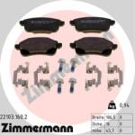 ZIMMERMANN set placute frana, frana disc ZIMMERMANN 22103.160. 2 (22103.160.2)