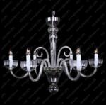Glass LPS Lustra 6 brate eleganta design LUX, L11 901/06/0, F 1 floor (L11 901/06/0, F 1 floor, Ni)