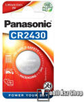 Panasonic Elem (CR2430L, 3V, lítium gombelem) 1db / csomag (CR2430L-1BP-PAN / CR-2430EL/1B)