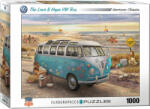 EUROGRAPHICS Puzzle Eurographics din 1000 de piese - Microbuzul VW al iubiriis i sperantei, Greg Giordano (60005310) Puzzle