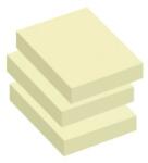  Info Notes önt. jegyzettömb, 50x40mm, 100lap, 3db/csomag, sárga (5653-01-PN)