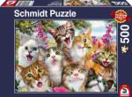 Schmidt Spiele Пъзел Schmidt от 500 части - Котешко селфи (58391)