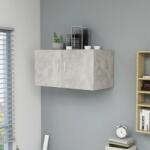 vidaXL Dulap montat pe perete, gri beton, 80 x 39 x 40 cm, PAL (802799) Raft