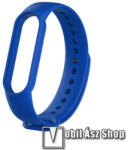  Okosóra szíj - SÖTÉTKÉK - szilikon, 260mm hosszú, 135mm-től 235mm-es méretű csuklóig ajánlott - Xiaomi Mi Band 5 / Mi Band 6 / Mi Band 7 / Amazfit Band 5