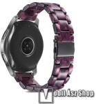  Okosóra műanyag szíj - LILA - csatos, 165mm hosszú, 22mm széles - SAMSUNG Galaxy Watch 46mm / Watch GT2 46mm / Watch GT 2e / Galaxy Watch3 45mm / Honor MagicWatch 2 46mm
