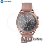 SUNSHINE Hydrogel TPU okosóra képernyővédő fólia - Ultra Clear, ÖNREGENERÁLÓ! - 1db, a teljes képernyőt védi - SAMSUNG Galaxy Watch3 41mm (SM-R855F)