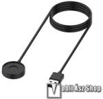  Okosóra USB töltő - mágneses, 1m hosszú - FEKETE - Fossil Hybrid Smartwatch HR