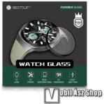 Samsung Galaxy Watch Active2 44mm, Okosóra flexibilis üvegfólia, Full cover, 1db, 5H, Fekete