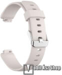  Okosóra szíj - szilikon - KHAKI - 90mm + 122mm hosszú - Fitbit Inspire 2