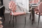 LuxD Design szék háttámlákkal Rococo II rózsaszín