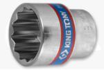 KING TONY Dugókulcs - crowafej 3/8", 12 lap normál 19 mm (333019M)