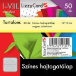 LIZZY CARD Színes papírok, hajtogatólap 10x10cm, 80g, 50 lap/cs (LIZ-16511341)