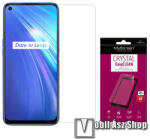 MyScreen képernyővédő fólia - Crystal Clear - 1db, törlőkendővel, A képernyő sík részét védi - Realme 6 / Realme 6S