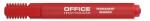 Office Products Permanent marker, varf tesit 1-5mm, corp plastic, Office Products - rosu (DN101302)