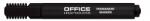 Office Products Permanent marker, varf tesit 1-5mm, corp plastic, Office Products - negru (DN101303)