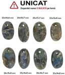  Pandantiv Labradorit Druzy Oval - cu Gaura - 22-26 x 12-17 x 6-8 mm