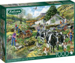 Falcon Puzzle Falcon din 1000 de piese - O zi la ferma, Fiona Osbaldstone (11283) Puzzle